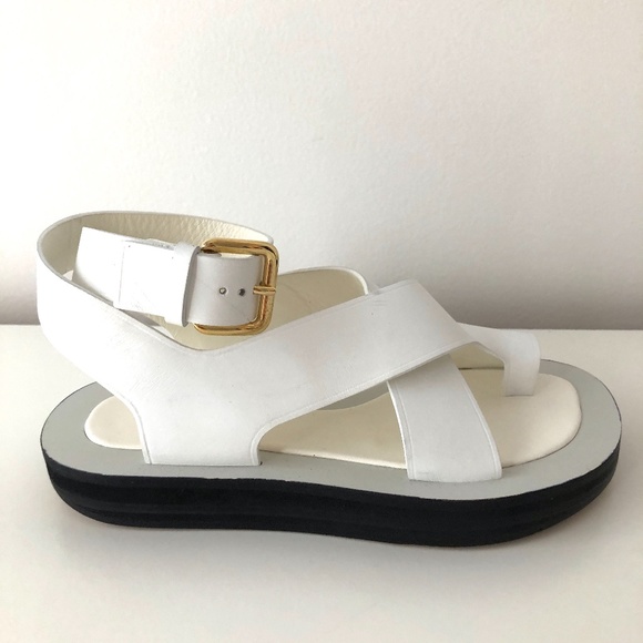 Rare CELINE by PHOEBE PHILO Chunky White Sandals - Picture 7 of 9